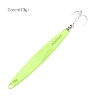 YAPADA Jigging 10g 15g 20g 25g Zinc Alloy Hard Fishing Lure Jigging Spear Shape Bait with Treble Hook 6 Colors