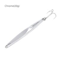 YAPADA Jigging 10g 15g 20g 25g Zinc Alloy Hard Fishing Lure Jigging Spear Shape Bait with Treble Hook 6 Colors