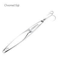 YAPADA Jigging 10g 15g 20g 25g Zinc Alloy Hard Fishing Lure Jigging Spear Shape Bait with Treble Hook 6 Colors