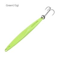 YAPADA Jigging 10g 15g 20g 25g Zinc Alloy Hard Fishing Lure Jigging Spear Shape Bait with Treble Hook 6 Colors