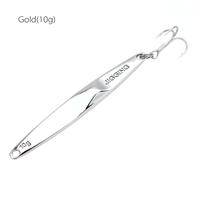 YAPADA Jigging 10g 15g 20g 25g Zinc Alloy Hard Fishing Lure Jigging Spear Shape Bait with Treble Hook 6 Colors