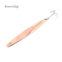 YAPADA Jigging 10g 15g 20g 25g Zinc Alloy Hard Fishing Lure Jigging Spear Shape Bait with Treble Hook 6 Colors