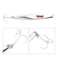 YAPADA Jigging 10g 15g 20g 25g Zinc Alloy Hard Fishing Lure Jigging Spear Shape Bait with Treble Hook 6 Colors