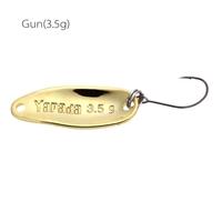 YAPADA Spoon 007 6Pcs Loong Scale 3.5g 2.5g 1.5g Zinc Alloy Hard Fishing Lures Spoon Sequin Paillette Baits with Single BKK Hook 7 Colors