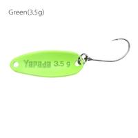 YAPADA Spoon 007 6Pcs Loong Scale 3.5g 2.5g 1.5g Zinc Alloy Hard Fishing Lures Spoon Sequin Paillette Baits with Single BKK Hook 7 Colors