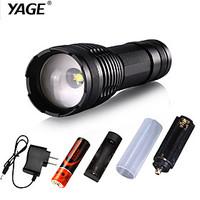 YAGE YG-339C LED Flashlights/Torch LED 800 Lumens 5 Mode Cree XP-G with 18650 Battery Adjustable Focus Rechargeable Impact Resistant Super Light 1Pcs
