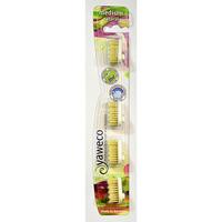 yaweco replacement toothbrush heads natural medium 4 heads