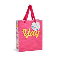 Yay Contemporary Illustration Pink Small Gift Bag