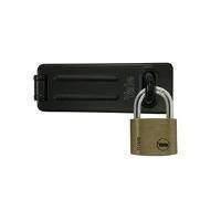 Yale 40mm Brass Padlock + Hasp Set