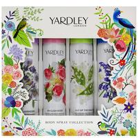 Yardley Gifts and Sets Body Spray Collection: Lavender, Rose, Lily of the Valley, Bluebell 4 X 75ml