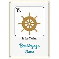 Yacht | Alphabet Card | AZ1025