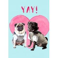 Yay! Dogs | Wedding Card | JA107...