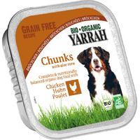 yarrah organic dog food chicken chunks with aloe vera 150g