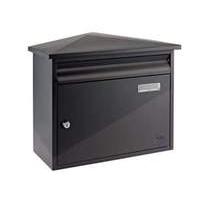 yale texas steel postbox black