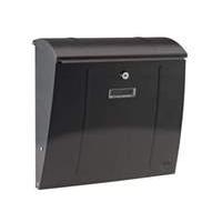 yale delaware steel postbox black