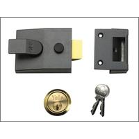 Yale Locks 89 Deadlock Nightlatch DMG Satin Chrome Cylinder 60mm Backset Box