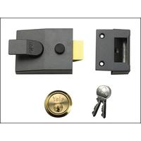 Yale Locks 88 Standard Nightlatch DMG Satin Chrome Cylinder 60mm Backset Box