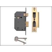 Yale Locks PM550 5 Lever Mortice Sash Lock 80mm 3in Polished Brass