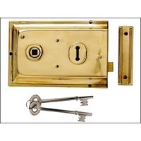 Yale Locks P334 Rim Lock Grey Finish 156 x 104mm Visi