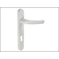 yale locks shortback plate handle upvc white finish 92mm122mm