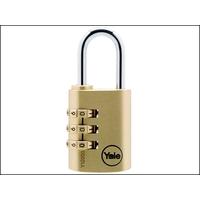 yale locks y150 30mm brass combination padlock