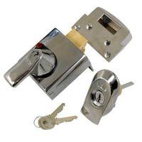 yale 60mm chrome effect night latch p bs1 ch ch 60