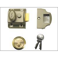 Yale Deadlatches Polished Brass Cylinder 58mm Backset