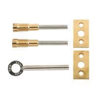 Yale Pack of 2 Brass Finish Dual Screw Window Lock