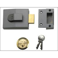 yale deadbolt nightlatch dmg brass cylinder 60mm backset box