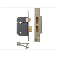 Yale Hi-Security BS 5 Lever Mortice Sash Lock Brass 3in