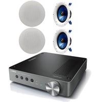Yamaha WXA-50 Wireless Streaming Amplifier with 2 Pair of Yamaha NSIC800 In-Ceiling Speakers