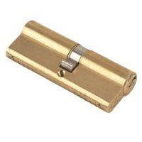 Yale 85mm Brass Euro Cylinder Lock