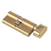 yale 70mm brass euro cylinder thumbturn lock