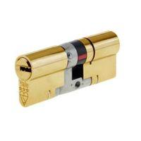 yale 95mm brass euro cylinder lock