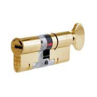 Yale 80mm Brass Thumbturn Euro Cylinder Lock