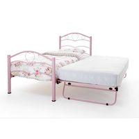 yasmin pink gloss metal guest bed serene yasmin pink gloss metal guest ...