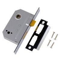 Yale 64mm Polished Chrome 2 Lever Deadlock