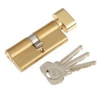 Yale 80mm Brass Plated Thumbturn Euro Cylinder Lock