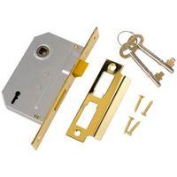 Yale 64mm Brass Effect 2 Lever Mortice Sashlock