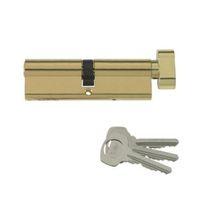 Yale 70mm Brass Plated Thumbturn Euro Cylinder Lock