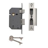 Yale 64mm Chrome Effect 5 Lever Mortice Sashlock