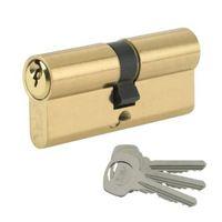 Yale 95mm Brass Plated Euro Cylinder Lock