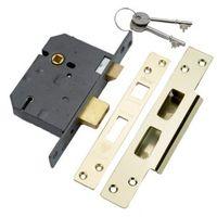 Yale 76mm Brass Effect 5 Lever Mortice Sashlock