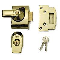 Yale P-BS2-BLX-PB-40 British Standard Nightlatch 40mm Brass