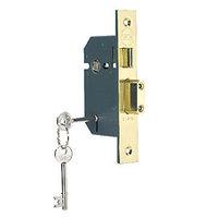 Yale P-M550-PB-65 5 Lever Sashlock 64mm Brass