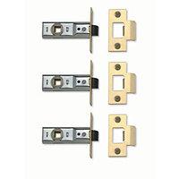 yale p m888 pb 64 3 tubular latch brass 64mm pack 3