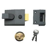 yale p 89 dmg pb 60 89 deadlocking nightlatch 60mm grey brass