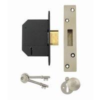 Yale 64mm Chrome Effect 5 Lever Deadlock