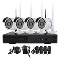 YanSe Plug and Play Wireless NVR Kit P2P 720P HD Outdoor/Indoor IR Night Vision Security IP Camera WIFI CCTV System