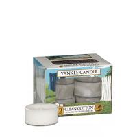 Yankee Clean Cotton Scented Tea Light Candles